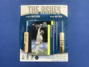 2006-07 Ashes Mini Bat + Player Card Collection 5/6 Watson and Katich New
