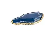 Allira Agate 22x15cm Platter Small Tableware Decor Cheese Serving Board Sapphire