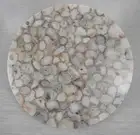 24" White Agate Round Table Top Custom Handmade Living Room Decor