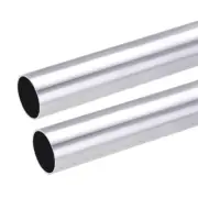 6063 Aluminum Round Tube 28mm OD 26mm Inner Dia 300mm Length Tubing 2 Pcs