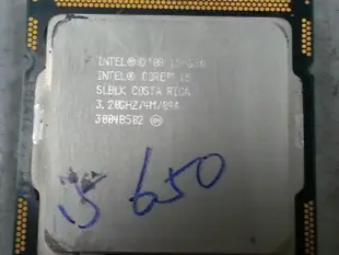【 創憶電腦 】Intel I5-650 3.2G 4M 1156腳位 CPU 良品 直購價 150元