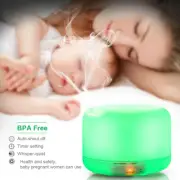 300ML Ultrasonic Air Aroma Humidifier 7 Color Lights Aromatherapy Oil Diffuser
