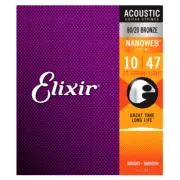 Elixir 11152 80/20 Bronze (12 String) NANOWEB. Light