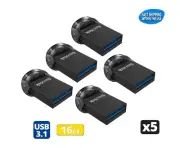 Sandisk Ultra Fit 16GB USB 3.0 / 3.1 Flash Drive Thumb Drive Pen Drive (5 Pack)