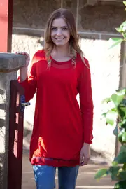 Lady In Red Tunic--THR-12126