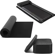 Pangda 7 Pcs Treadmill Mat Set, Include 1 Exercise Equipment Mat 60"x 30" and 6 Pcs Treadmill Pad 4" x 4" for Exercise Bike Fitness Equipment Gym Yoga Noise Reduction Floors Protection