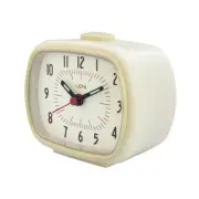 Leni 6x11x9cm Retro Analogue Home Bedside/Desk Standing Alarm Clock Time Ivory