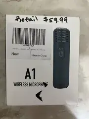 A1 Wireless Lavalier Microphones for iPhonees (USB C Port) - NIB Sealed