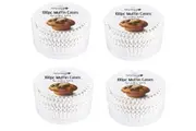 400PCS Muffin Cases Cup Liner Wrappers Cupcake Baking Cake Paper Box - White