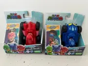 PJ Masks Catboy & Owlette Car & Mask Bundle, Brand New