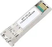 10G Base LR SFP Transceiver, 10G 1310nm SMF Single Mode Fiber Optic Transceiver, LC Module Universal Compatible with Cisco SFP‑10G‑LR Meraki MA SFP 10GB LR Fortinet and More