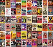 [WOONKIT] 60 PC Vintage Rock Band Posters for Room Aesthetic, 70s 80s 90s Retro Music Room Wall Bedroom Decor Wall Art, Vintage Rock Band Music Concert Poster Wall Collage, Old Music Album Cover Prints (A 60 SET, 4X6 INCH)
