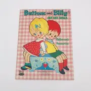 Buttons and Billy Cut Out Dolls by The Myers Whitman 1963 Paper Vintage Clothes