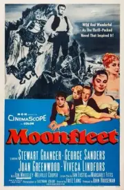 Moonfleet poster Stewart Granger bottom Viveca Lindfors Jon Wh- 1955 Old Photo