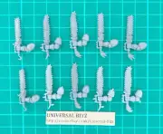 Chaos Space Marines Chainswords x 10 I Warhammer 40K RARE OOP F8 F
