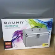 Bauhn CD DVD Case Storage Box Bluray Lock Portable Aluminium Holder 240 Discs