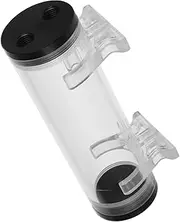 Tofficu Threaded Acrylic Water Cooling Cylinder Reservoir Tank for PC Cooling System Compatible with All Standard Water Cooling Systems High Capacity and Open Design Black