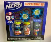 Nerf Bath Tub Play Set - Nerf darts, Shampoo, Bubble Bath, Body Wash, Wall Cling