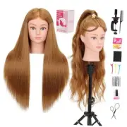 Mannequin Head Human Hair for Cosmetology - Manikin Head With Hair for Styling