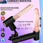 Vibrating Realistic Dildo Sex Vibrator Machine Auto Heating Thrusting Sex Toy