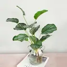 Balcony Garden Decoration Home Decor Artificial Green Plant Arrowroot Leaves