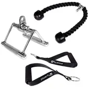 LAT Pulldown Attachments for Gym Cable Machine + Pull Down Rope