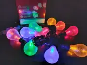 New string 10 lights new Christmas Battery Edison LED MULTI Colored