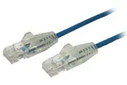 2.5m StarTech CAT6 Snagless Slim Patch Cable Blue