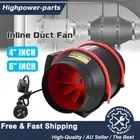 4"/6" Inch Silent Extractor Fan Duct Hydroponic Inline Exhaust Industrial Vent