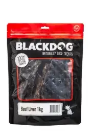 Blackdog Beef Liver 1kg – Natural High Protein Dog Treats | Aussie Made