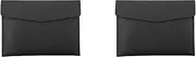 RETROGOO 2X PU Leather A4 File Folder Document Holder Waterproof Portfolio Envelope Folder Case with Snap Closure(Black)