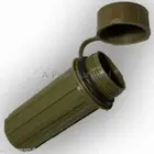 Lot of 10 Olive Drab Plastic Match Fire Tinder Box Waterproof Striker on Base