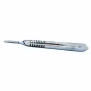 Scalpel Blade Handle, Stainless Steel, No. 4, For Blades 18 to 36, 14 x 1.2cm, 2