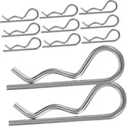 WOONEKY 20pcs Elastic Pin Clips Pin Hitch Pin Clip Locking Hitch Pin Trailer Hitch Pin Spring Pin Latch Heavy Duty Hitch Pins Clip Spring Loaded Hitch Pins Spring Loaded Locking Pin