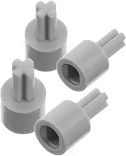 Wheel Connectors for DIY Toy Cars 4pcs Motor Adapter Compatible with Cross Shaft Robot Parts Smart Vehicle Accessory Grey