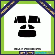 For BMW X1 (F48) 2015+ Carbon Pre Cut Window Tint 35% Light Premium 2-ply HP+