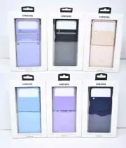 Lot x60 Samsung Silicone Ring Flap Leather Cover for Galaxy Z Flip4 Genuine !!