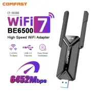 Wifi 7 USB Adapter BE6500 AX5400 Wireless Network Card for PC and Laptop