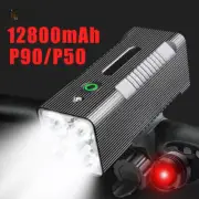 10000mAh Bike Light Front Bike Headlight 4P90 4P50 LED Super Bright Flashlight