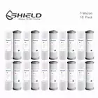 Bulk 10 x Water Filters Replacement Cartridges Pack 1 Micron Sediment + Carbon