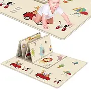 Qiwieod Folding Mat, Crawling Mat, Baby Mat, Thickened Mat for Children, Foldable Baby Mat, Water- Mat, Crawling, Baby Mat, Space-saving Mat Accessories