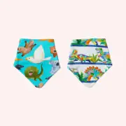 Organic Cotton Dribble Bib Set - Wild One - One Size by Kip&Co | the memo