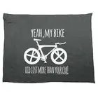 Rltw Yeah My Bike Did Cost More - Novelty Tea Towel cleaning cloth Dish Cycling
