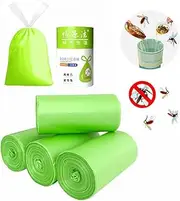 400 Count Garbage Bags Citronella Scented, 4 Rolls 100 Counts Thicken 1.86 Gallon Small Kitchen Drawstring Fresh Clean Scent Trash Bags for Home Waste Bin,Office Biodegradable Wastebasket Liners