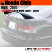 Painted ABS Rear Trunk Spoiler For 96-00 Honda Civic 2Dr Si NH578 TAFFETA WHITE (for: Honda)
