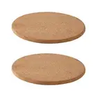 Natural Cork Placemat Coasters Set for Hot Dishes Thick Trivet Heat