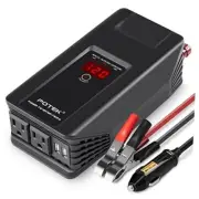 Power Inverter 12V DC to 110V AC Car Adapter with Two USB and AC Charging 750W