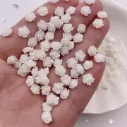 Pearl Imitation Resin Clear Flower Crystal Gem Flatback Rhinestone Wedding Craft
