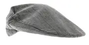 Dolce & Gabbana Light Grey Fine Plaid Flat Cap-58