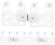 SEWACC 5 Pairs Magnetic Touch Wheel Curtain Track Rollers Smooth Sliding Curtain Accessories Compact Lightweight Easy to Install for Instant Privacy Durable Reels